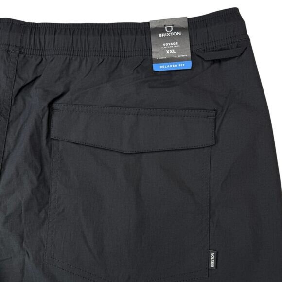 NWT BRIXTON Voyage Men's Short 16" Size XXL Black - Picture 7 of 7